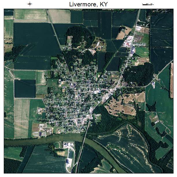 Livermore, KY air photo map