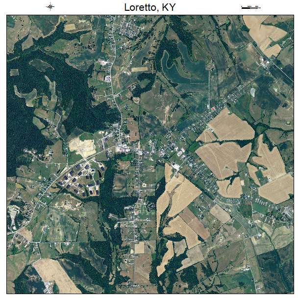 Loretto, KY air photo map