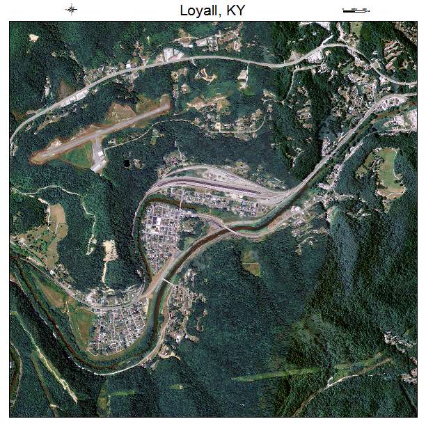 Loyall, KY air photo map