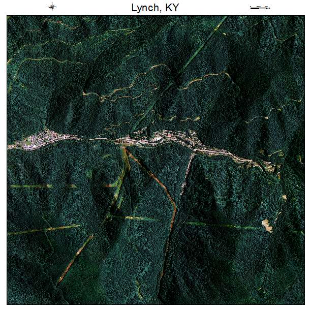Lynch, KY air photo map