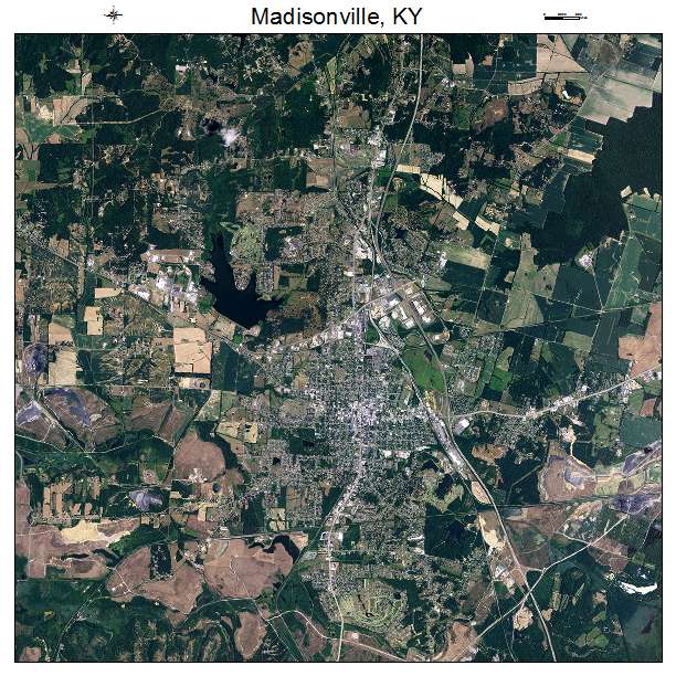 Madisonville, KY air photo map