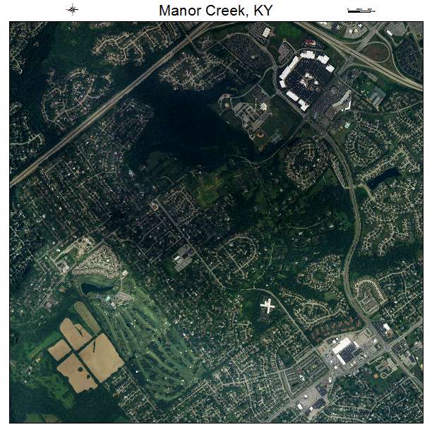 Manor Creek, KY air photo map