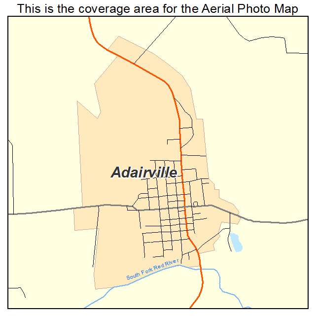 Adairville, KY location map 