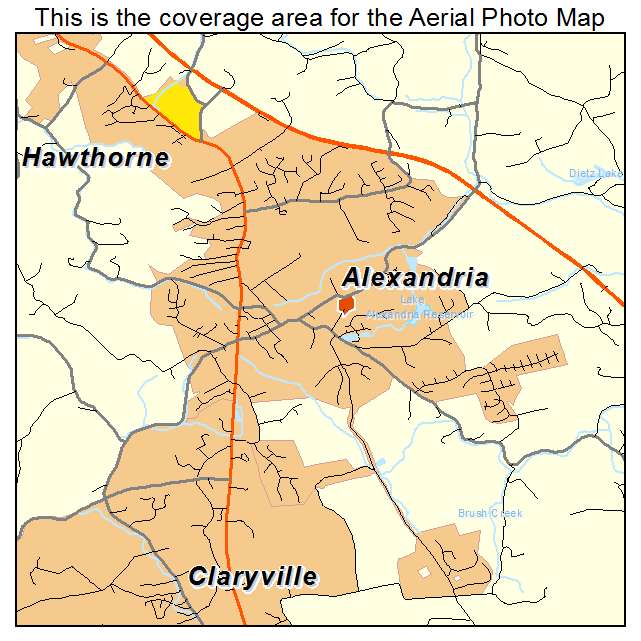 Alexandria, KY location map 