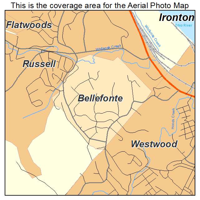 Bellefonte, KY location map 
