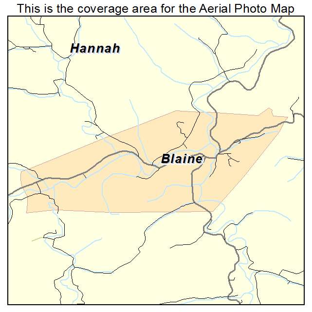 Blaine, KY location map 