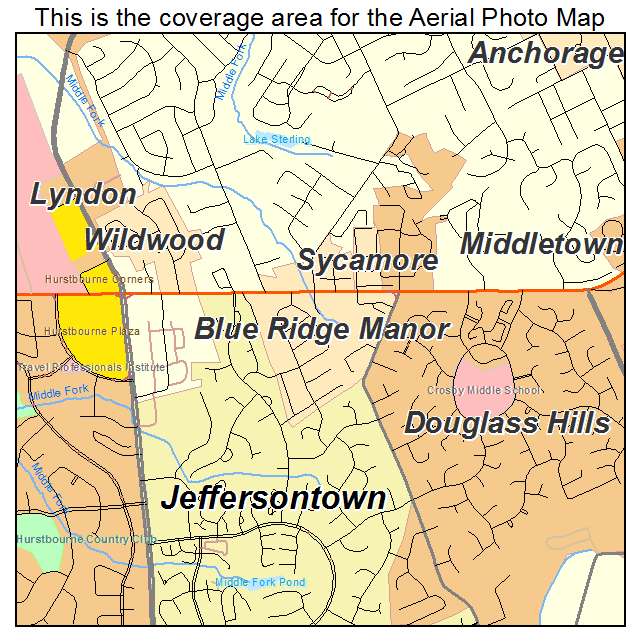 Blue Ridge Manor, KY location map 