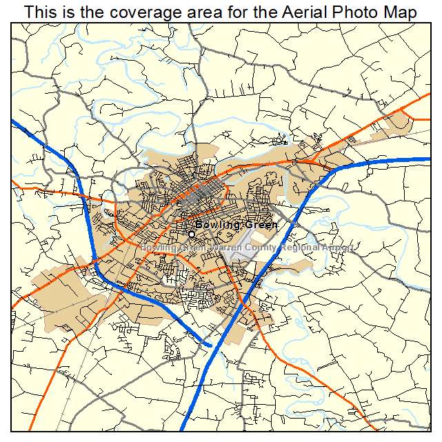 Bowling Green, KY location map 