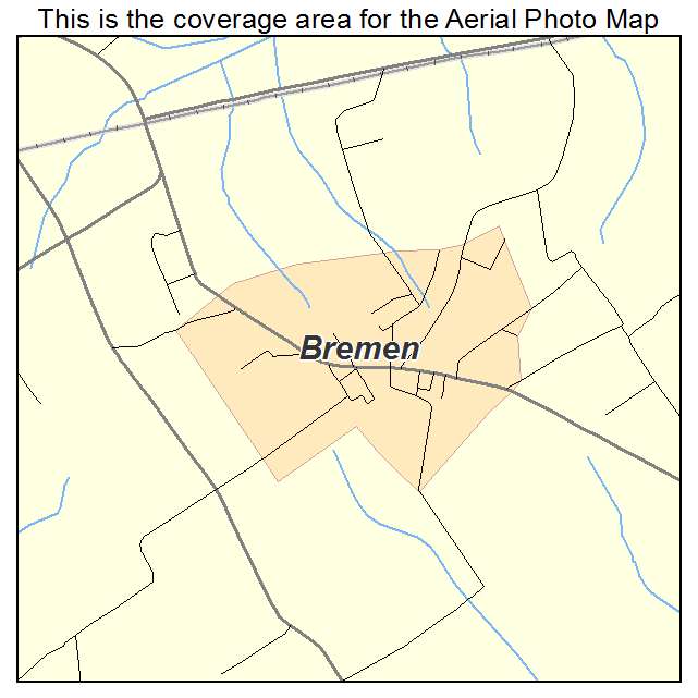 Bremen, KY location map 