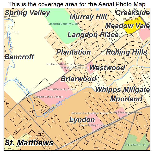 Briarwood, KY location map 