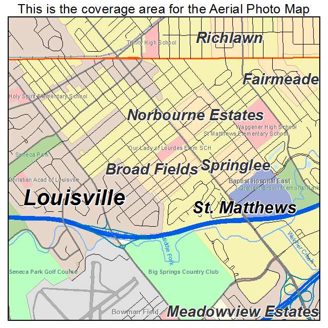 Broad Fields, KY location map 