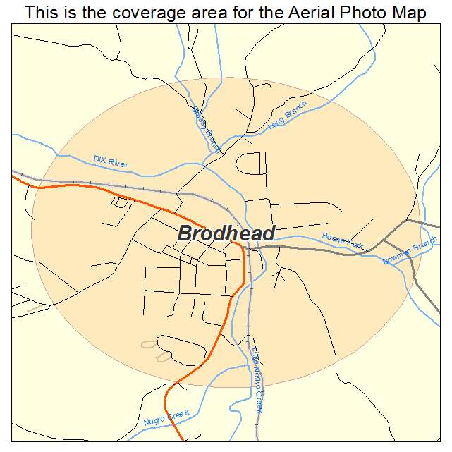 Brodhead, KY location map 