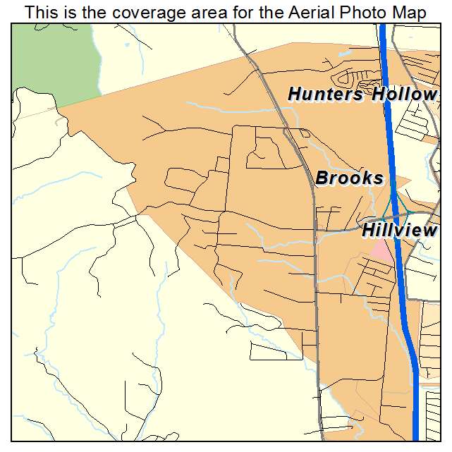Brooks, KY location map 