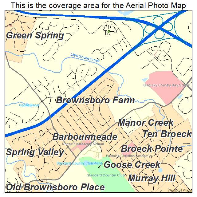 Brownsboro Farm, KY location map 