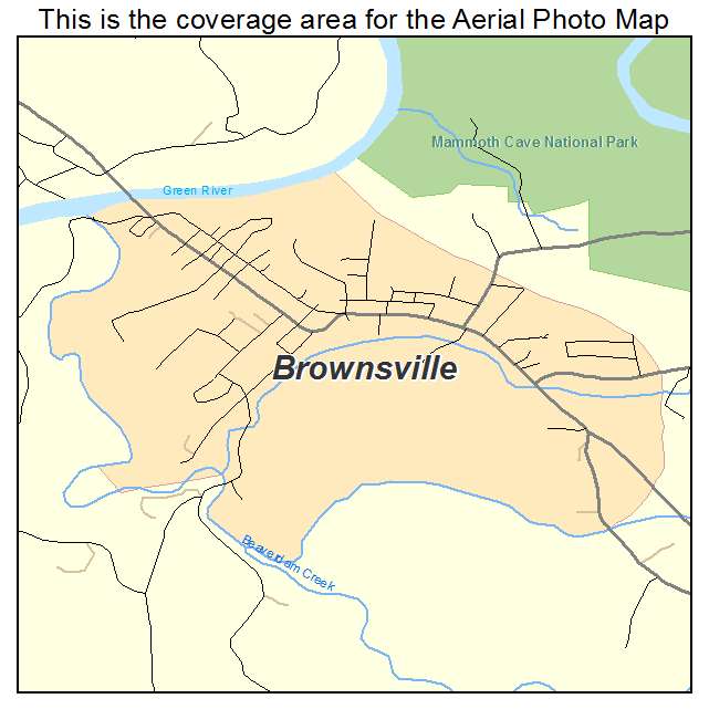 Brownsville, KY location map 