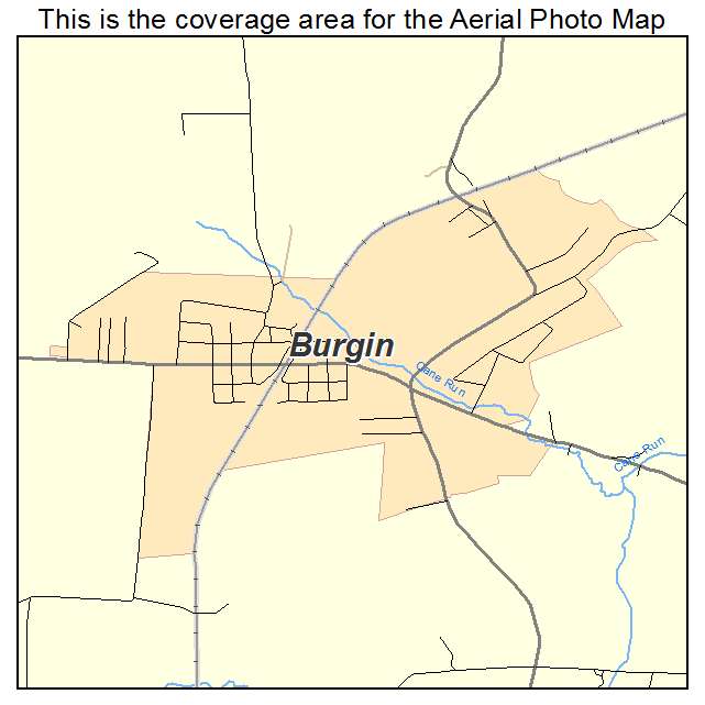 Burgin, KY location map 