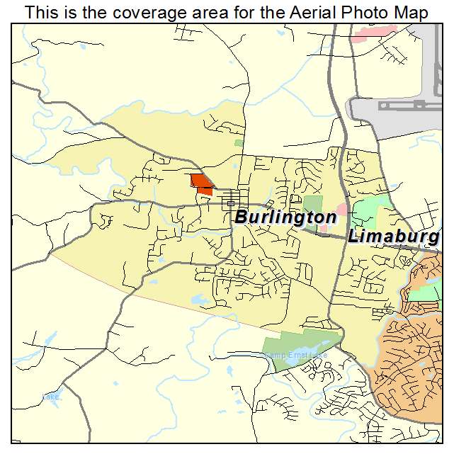 Burlington, KY location map 