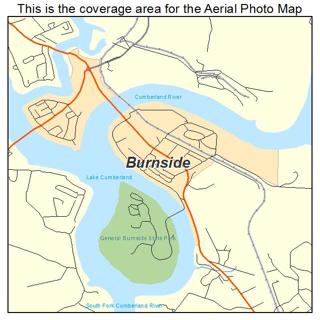 Burnside, KY location map 