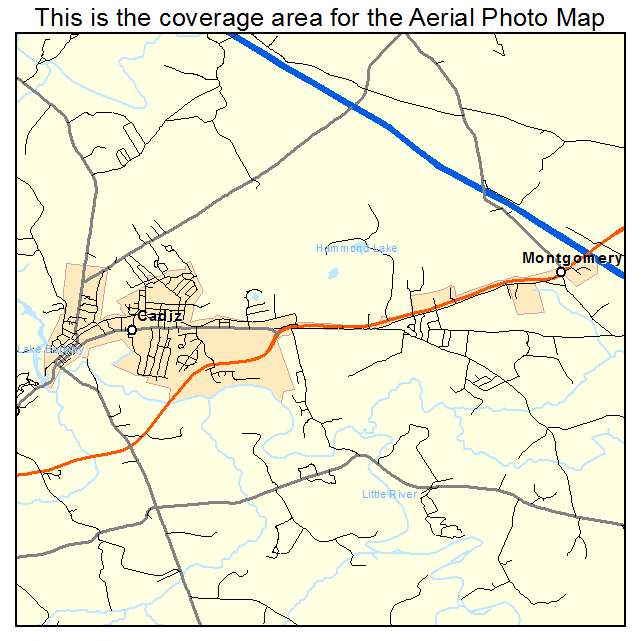 Cadiz, KY location map 