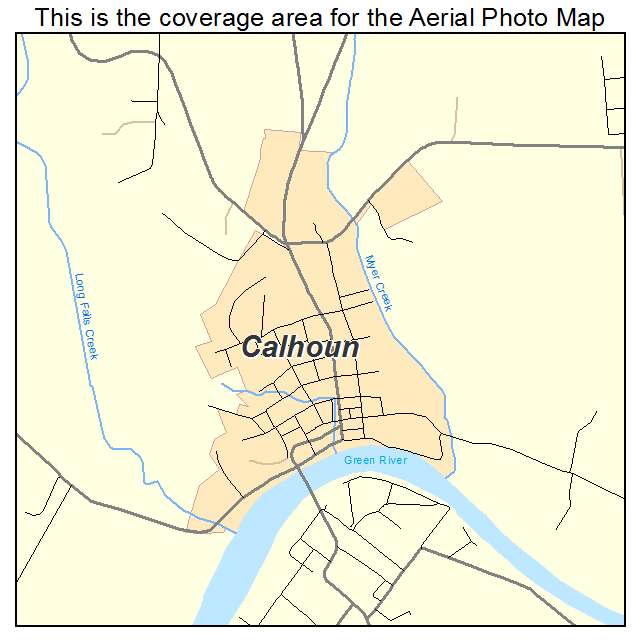 Calhoun, KY location map 