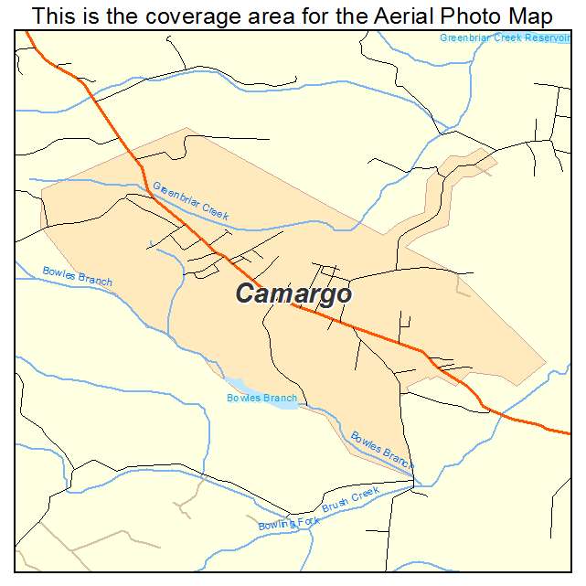 Camargo, KY location map 