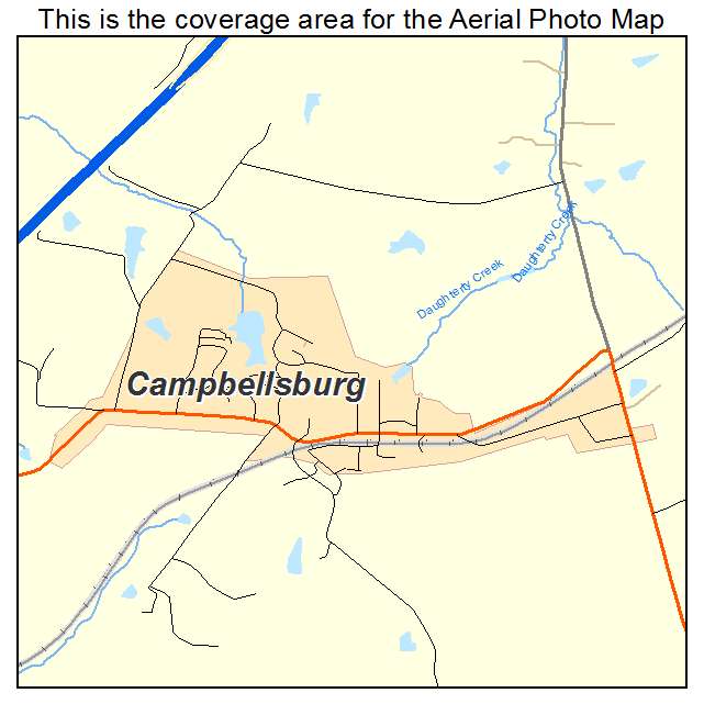 Campbellsburg, KY location map 