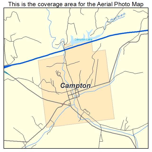 Campton, KY location map 