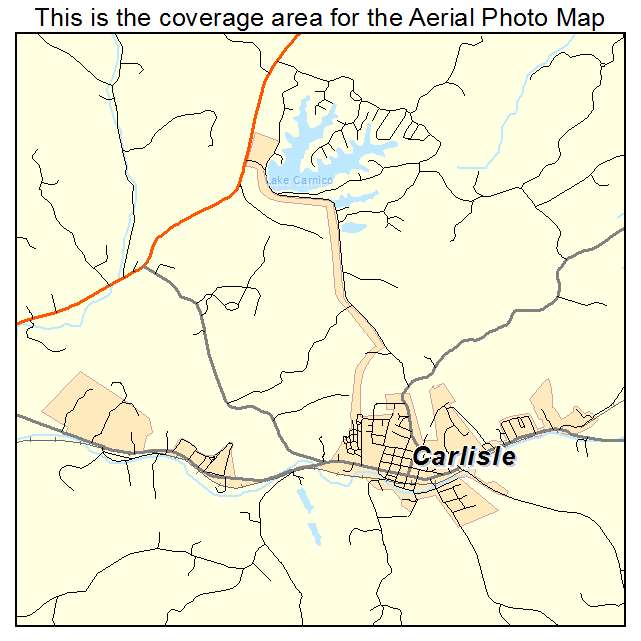 Carlisle, KY location map 