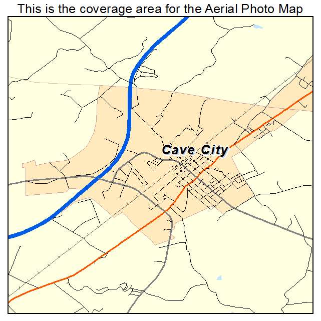Cave City, KY location map 