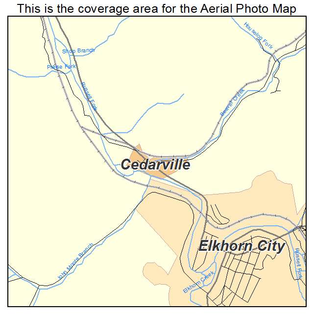 Cedarville, KY location map 