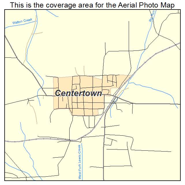 Centertown, KY location map 
