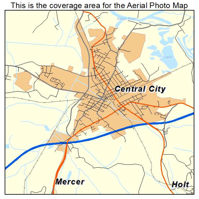 Central City, KY location map 