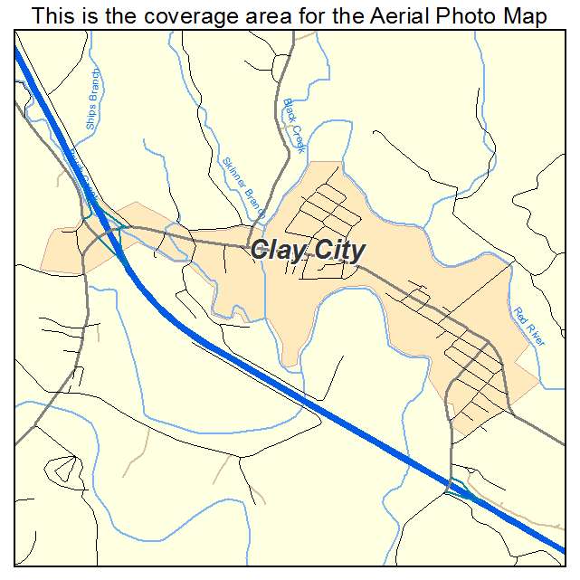 Clay City, KY location map 