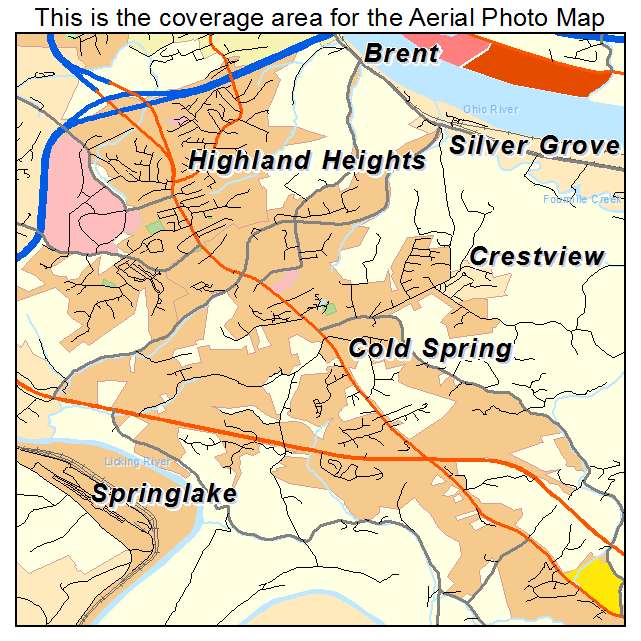 Cold Spring, KY location map 