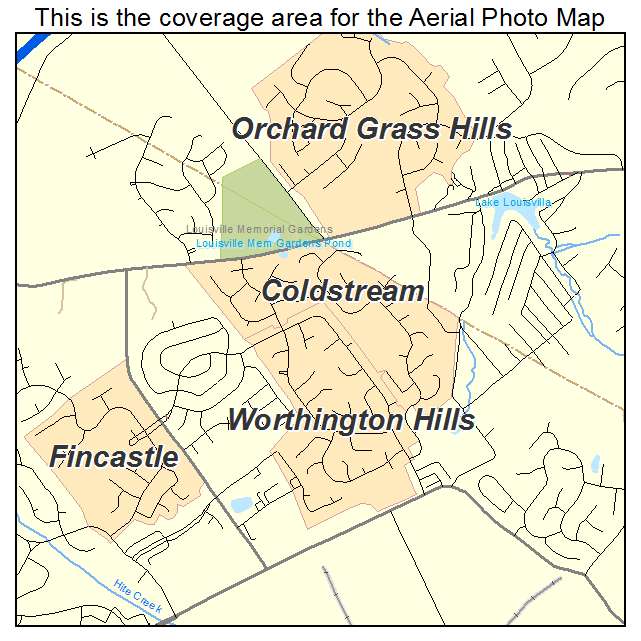 Coldstream, KY location map 
