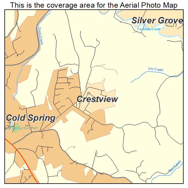 Crestview, KY location map 