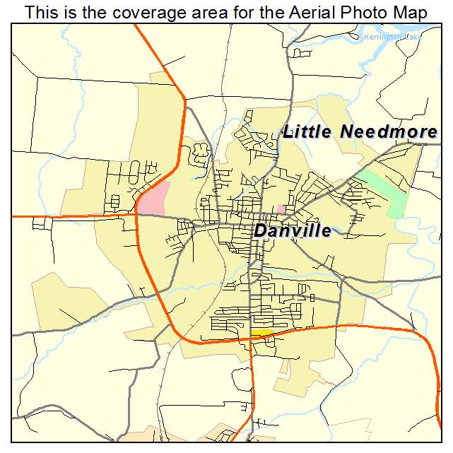 Danville, KY location map 