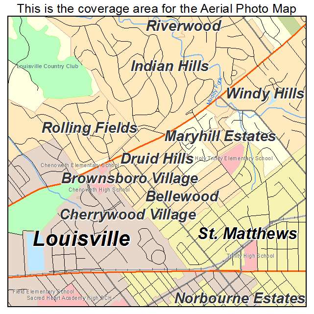 Druid Hills, KY location map 