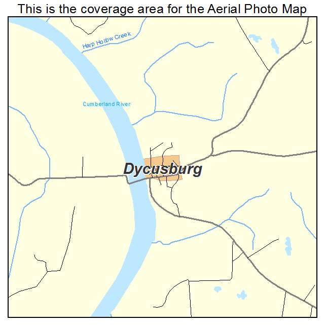 Dycusburg, KY location map 