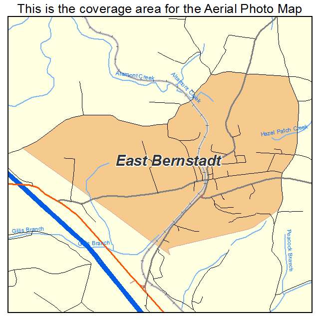 East Bernstadt, KY location map 