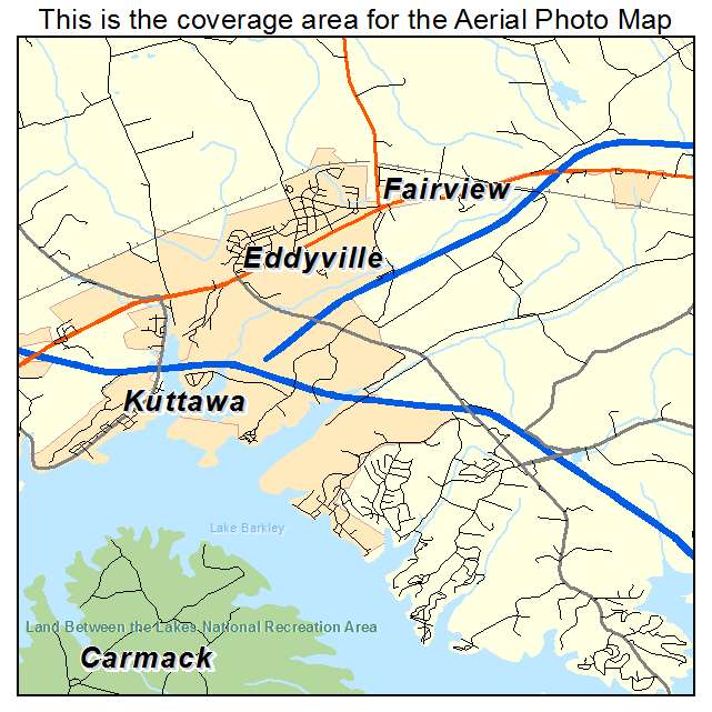 Eddyville, KY location map 