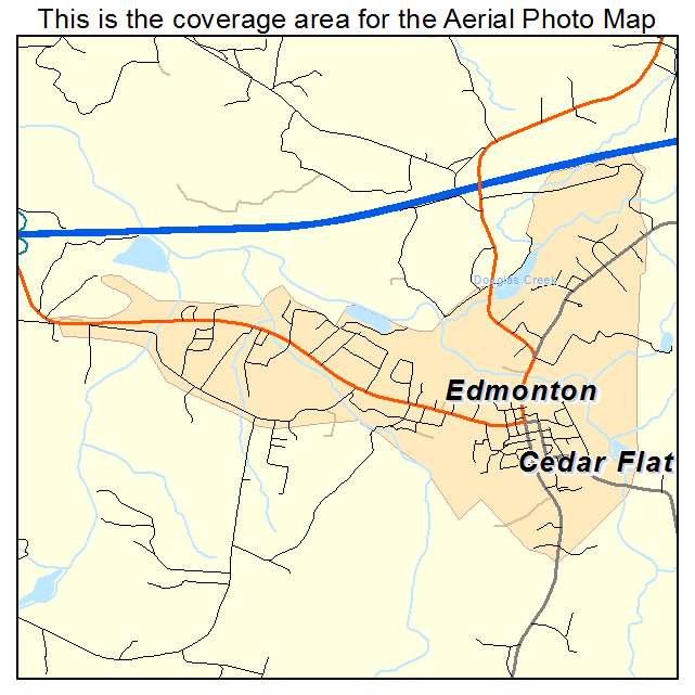 Edmonton, KY location map 