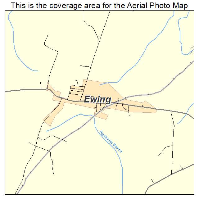 Ewing, KY location map 