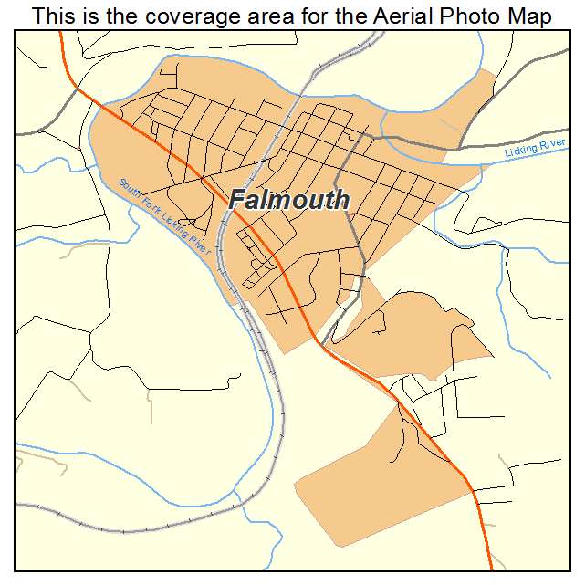 Falmouth, KY location map 