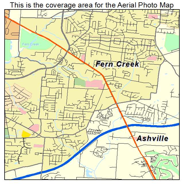 Fern Creek, KY location map 