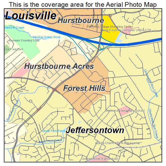 Forest Hills, KY location map 