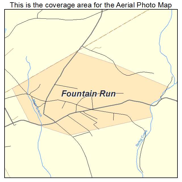 Fountain Run, KY location map 