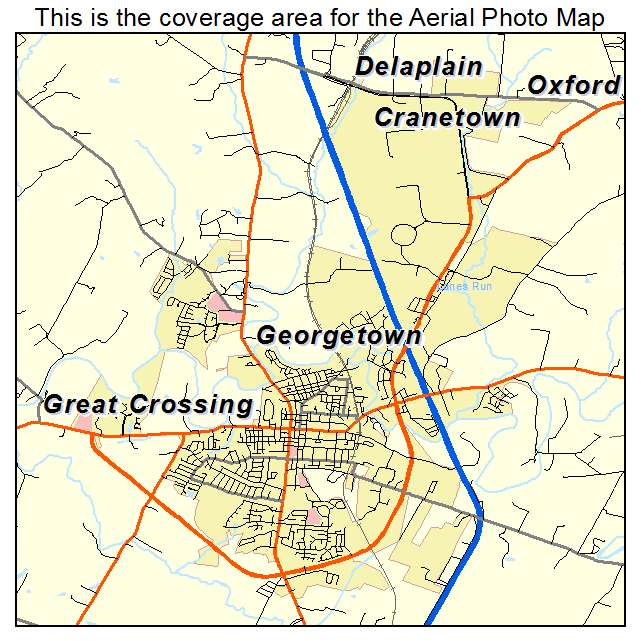 Georgetown, KY location map 