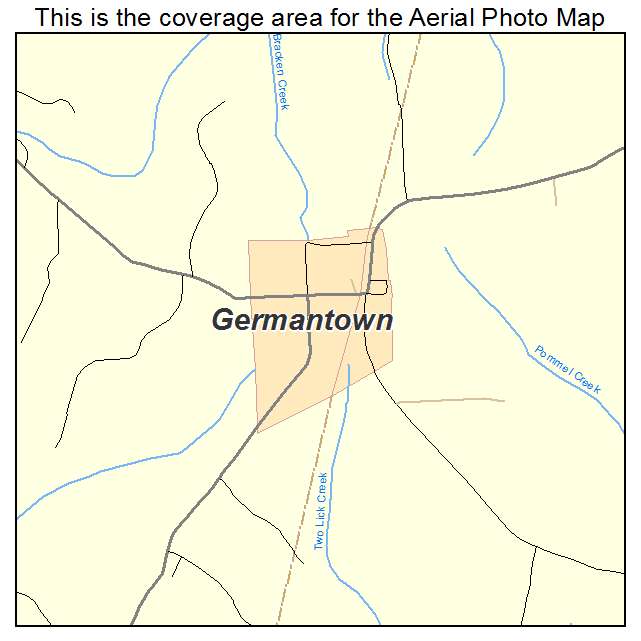 Germantown, KY location map 