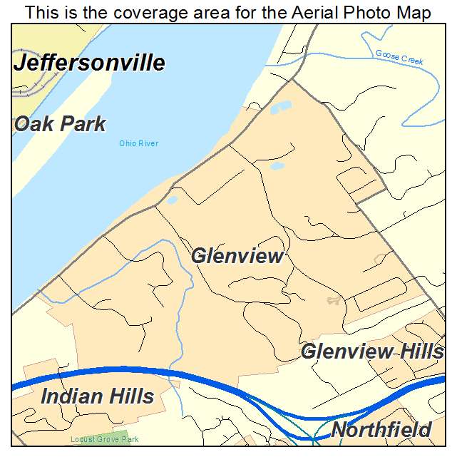 Glenview, KY location map 